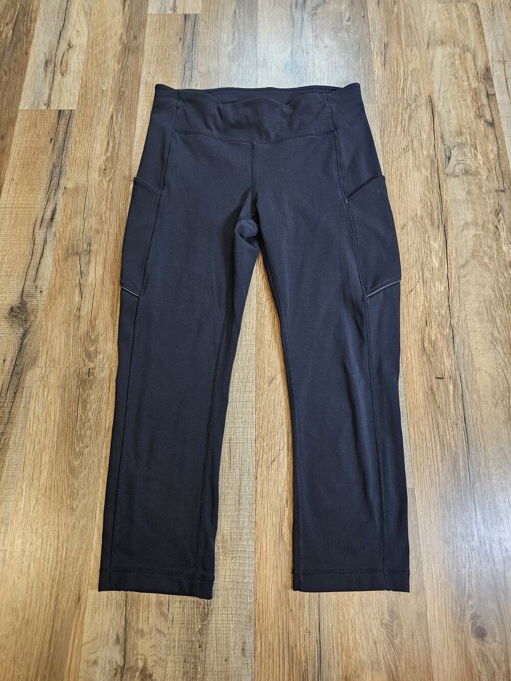 Lululemon Swift Speed High-Rise Crop Black‎ Leggings Women's Size 6